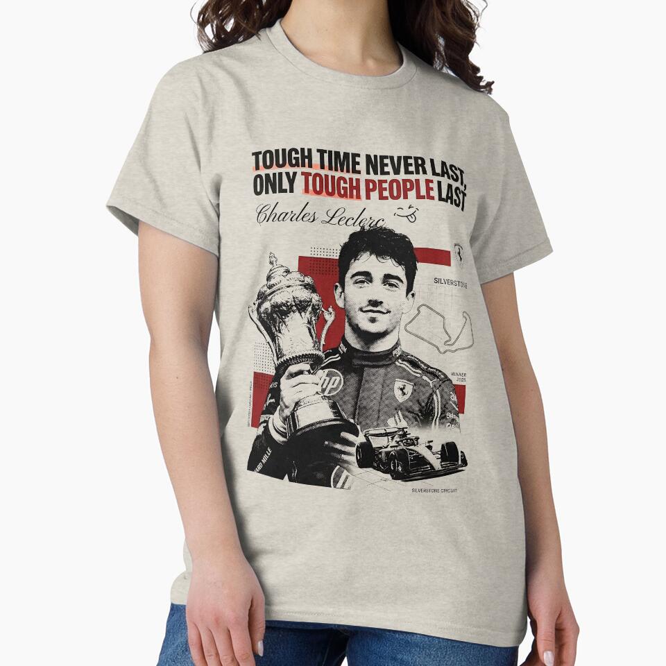 Charles Leclerc Tough Time Never Last by Studio F1Grid
