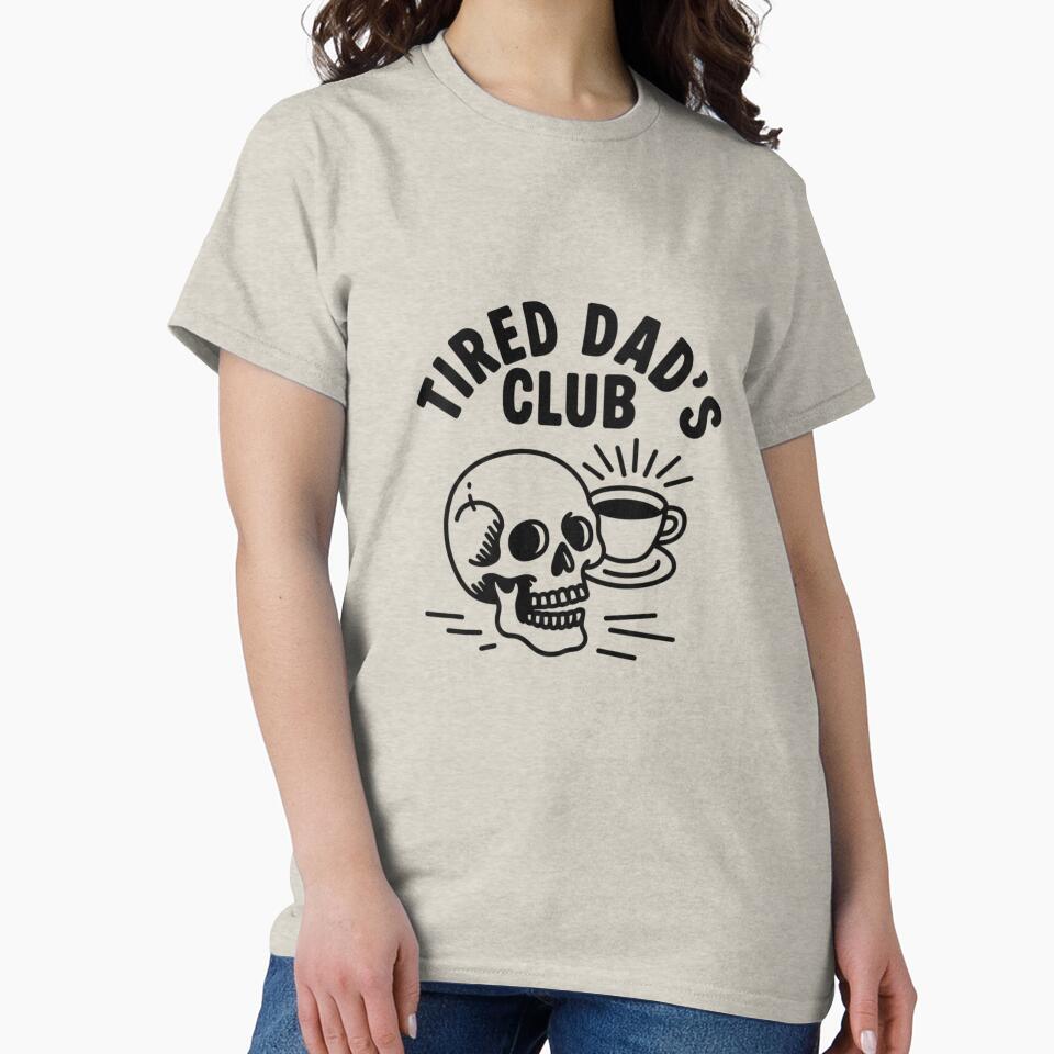 Tired Dad’s Club — Funny Fatherhood Illustration for Exhausted Parents by Colorful-Garden