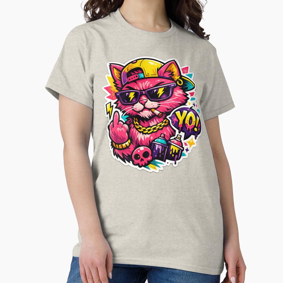 Cool funky cat design by Mohitt09