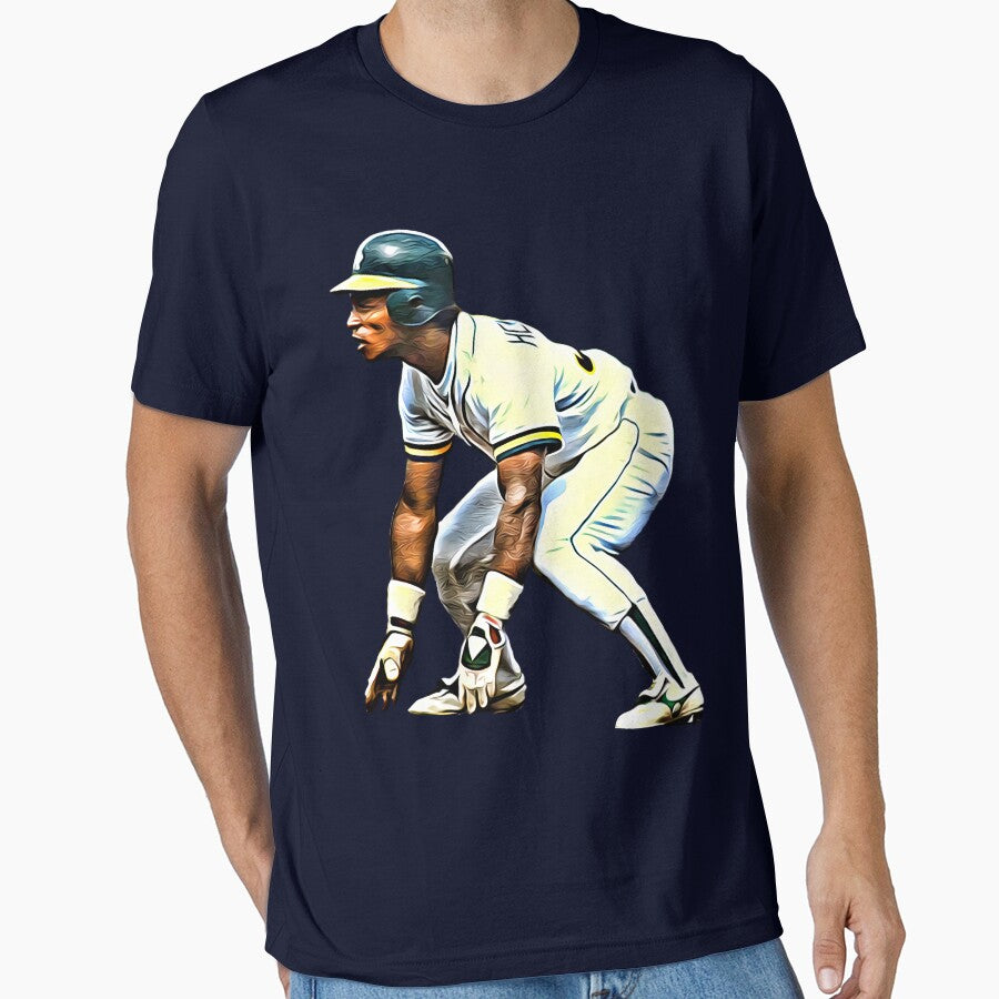 Baseball Rickey Henderson Oakland's Man Of Steal/Gifts For Men & Women by JessicaBuchan