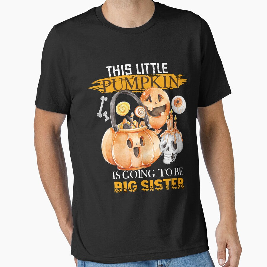 This Little Pumpkin Is Going To Be Big Sister, gift Halloween by LamsaLik