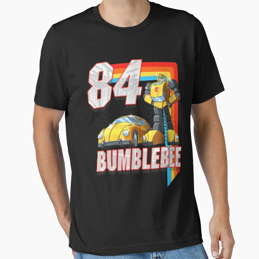 Transformers Bumblebee  84 Retro Rainbow Stripe by MillardRossign