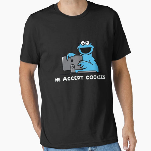 Accept Cookies Funny Internet Meme Cartoon Design by rsenugfreakri
