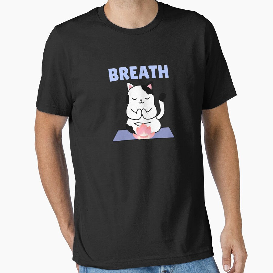 Breath! - Cat practicing yoga lotus flower by GLwithUs