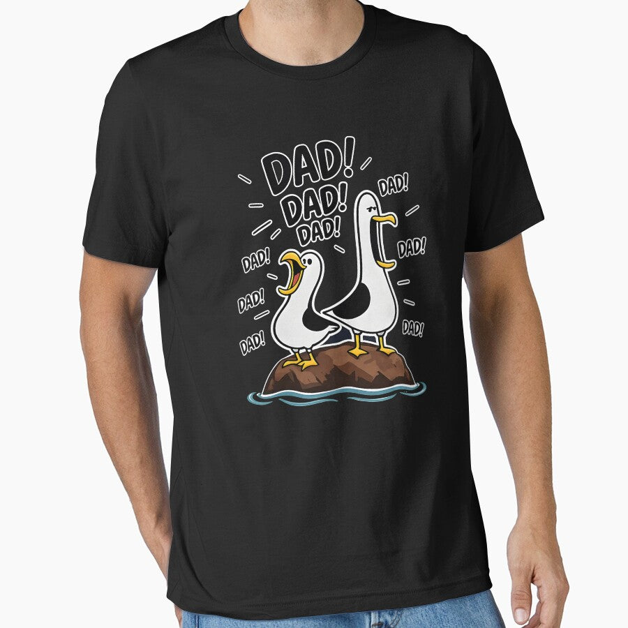 Seagull Dad Dad Dad by Chromarist
