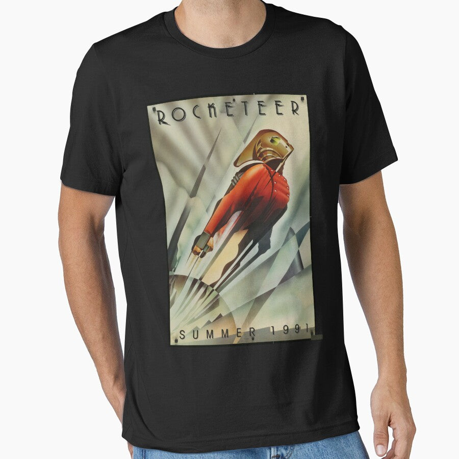 Rocketeer Movie Poster Shirt Art Deco by DeeCrona
