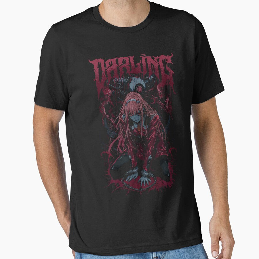 Zero Two Dark Heavy Metal Art by Tokyo Retro