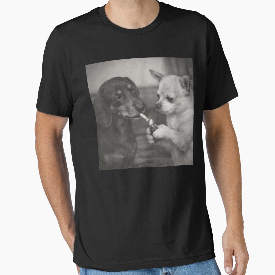 Retro Funny Dog smoking, Dark Humor Dog Lover by will freed18