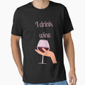 I drink wine by Giovanni's  Brown Quotes