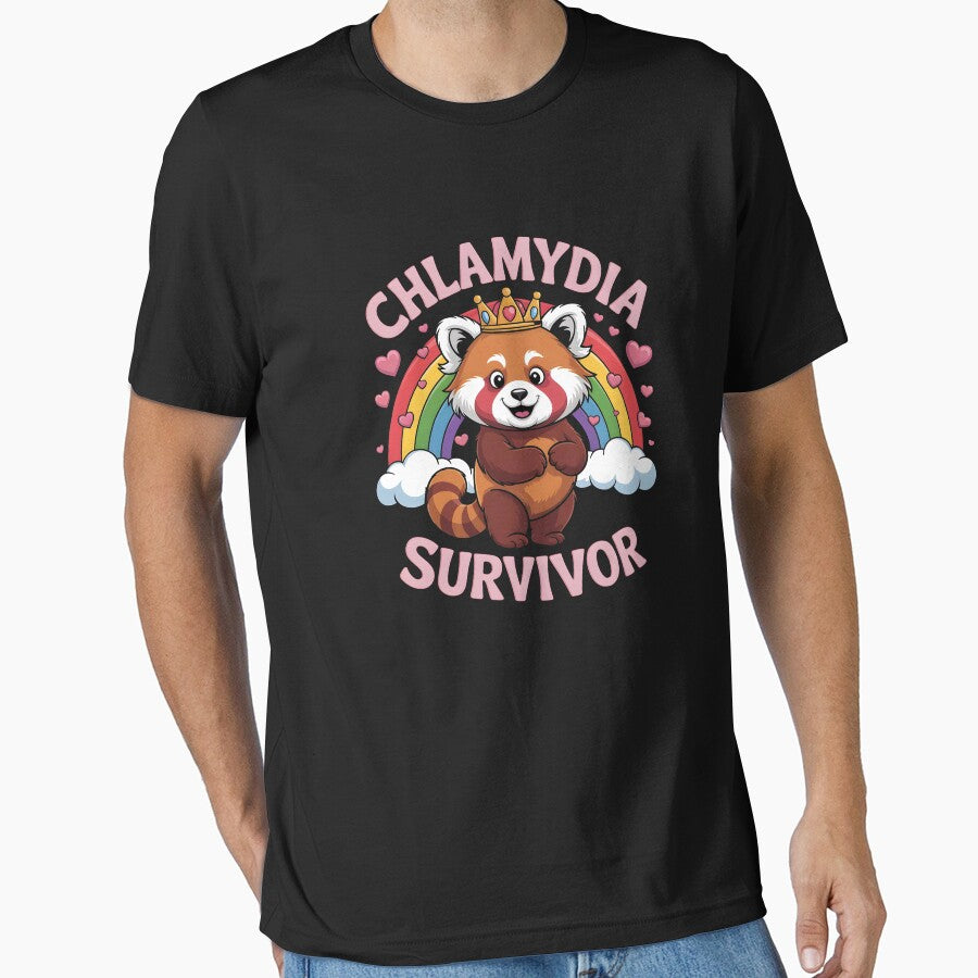 Funny Red Panda Chlamydia Survivor by HeadTurningArt