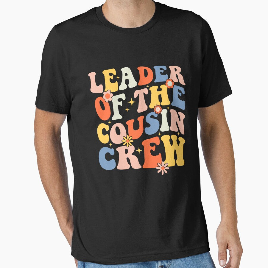 Leader Of The Cousin Crew Groovy Retro Cousin Club Squad by Achrafdesign