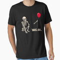 Well, Shit Skeleton Lost Balloon Funny Dark Humor by OddPopARt