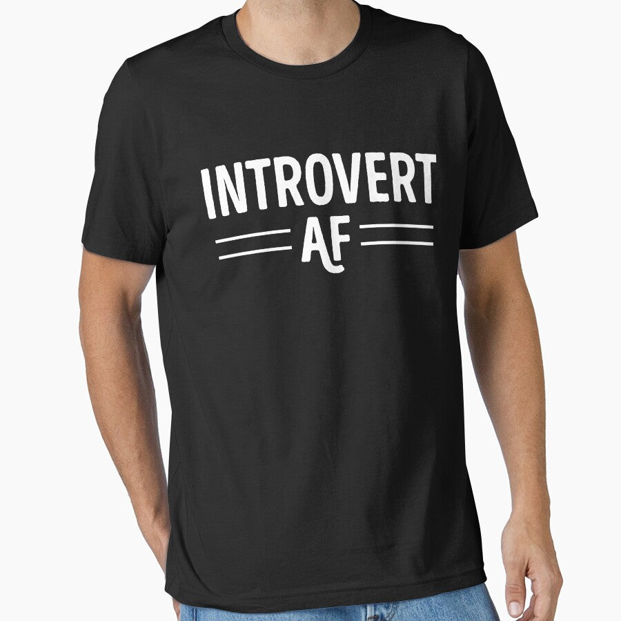 Introvert AF Funny Humor Sarcastic Antisocial Pessimist by Buyeseoshop