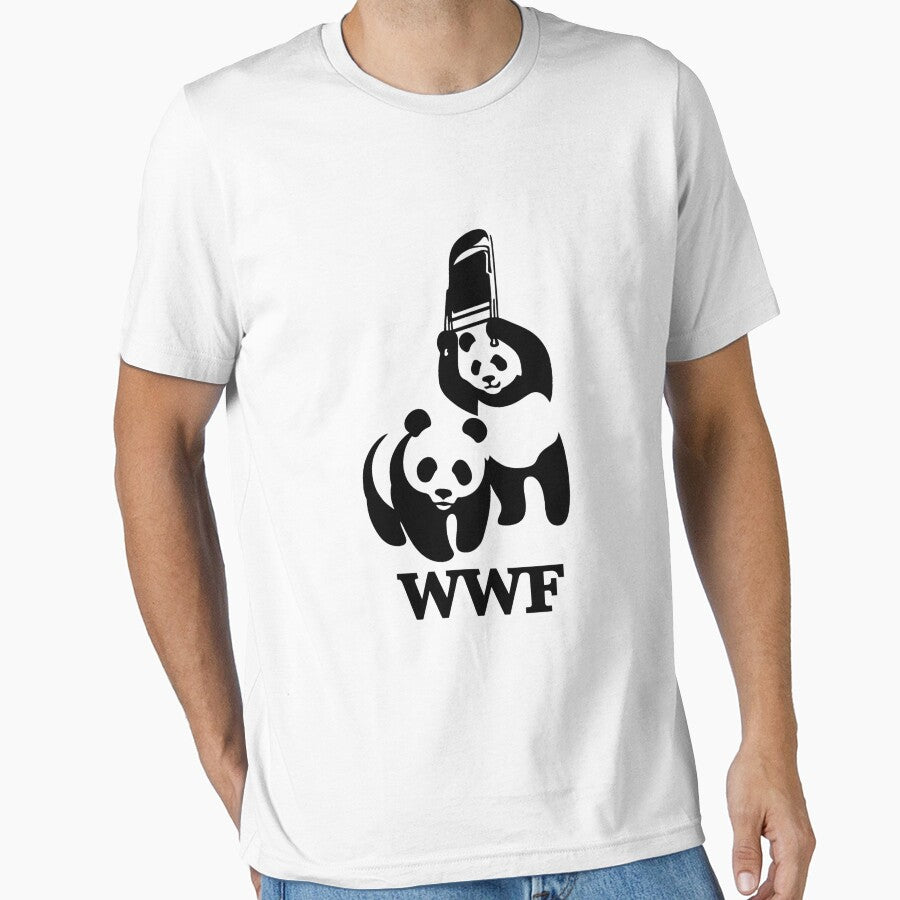 Cute Panda Pair Minimal Wildlife Art by ZULMAVALES6