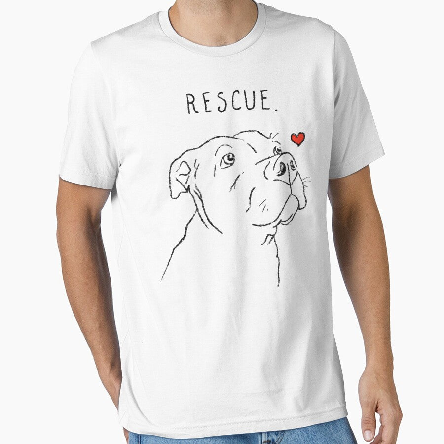 Rescue Dog, Pitbull, Rescue Mom, Adopt Don'T Shop by JosephFineArts