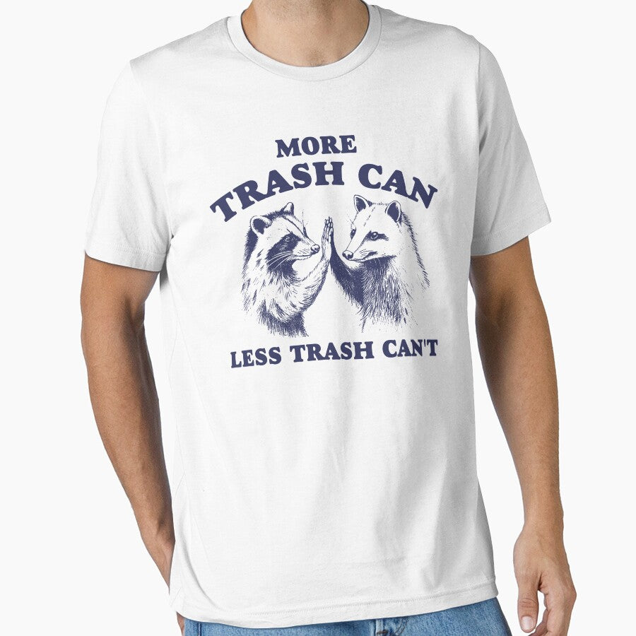 More trash can Less trash can't Vintage Style Shirt, Raccoon opossum Shirt, Meme T Shirt, Vintage Cartoon T Shirt, Aesthetic Tee, Unisex by samidsou