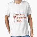 Wine O'Clock is the Best Time Oversized T-Shirt by Cobblerj