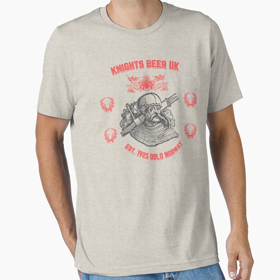 Knights Beer UK Oslo1925 Est. Nordic Knight - 04 by Henk GoGo T-Shirts ⭐️⭐️⭐️⭐️⭐️