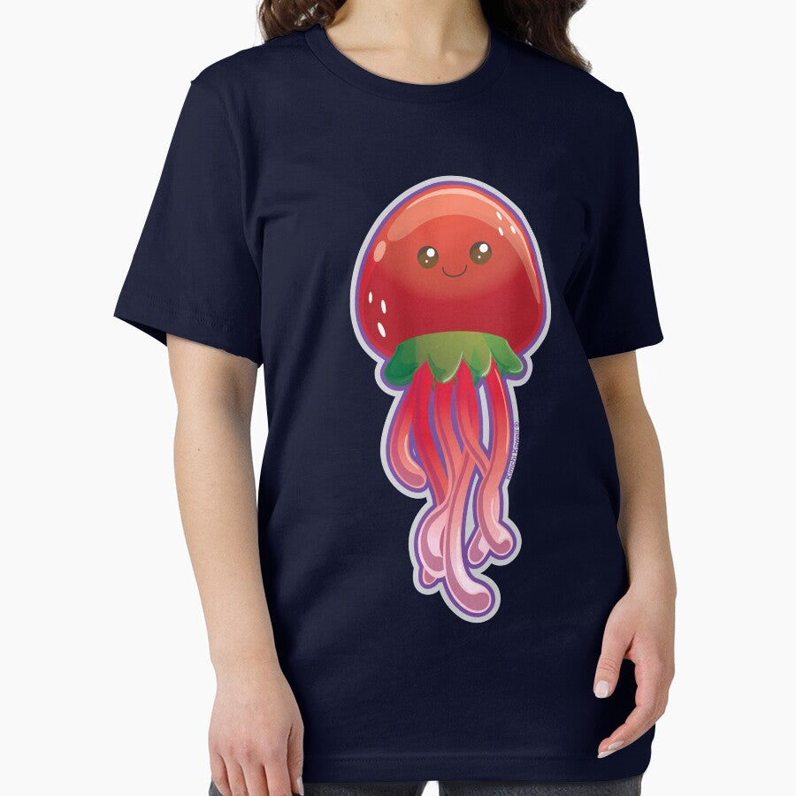 Cute Strawberry Jellyfish by kimchikawaii