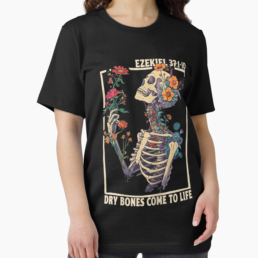Dry Bones Come to Life Skeleton Floral Ezekiel 37 10 Faith by GreggRoss