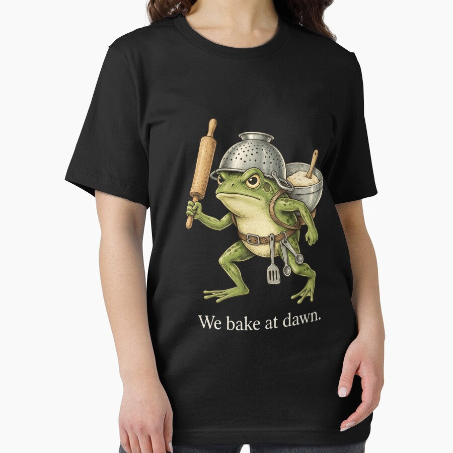Frog We Bake At Dawn Funny Saying Quote Vintage by CF_VintageDesign