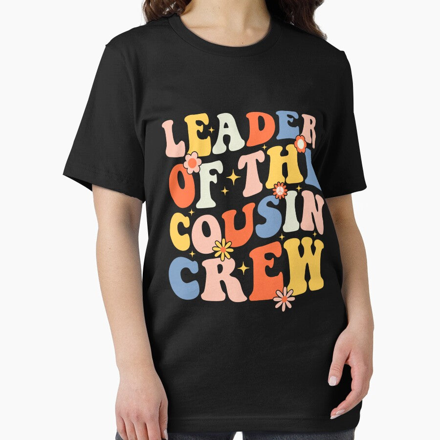Leader Of The Cousin Crew Groovy Retro Cousin Club Squad by Achrafdesign
