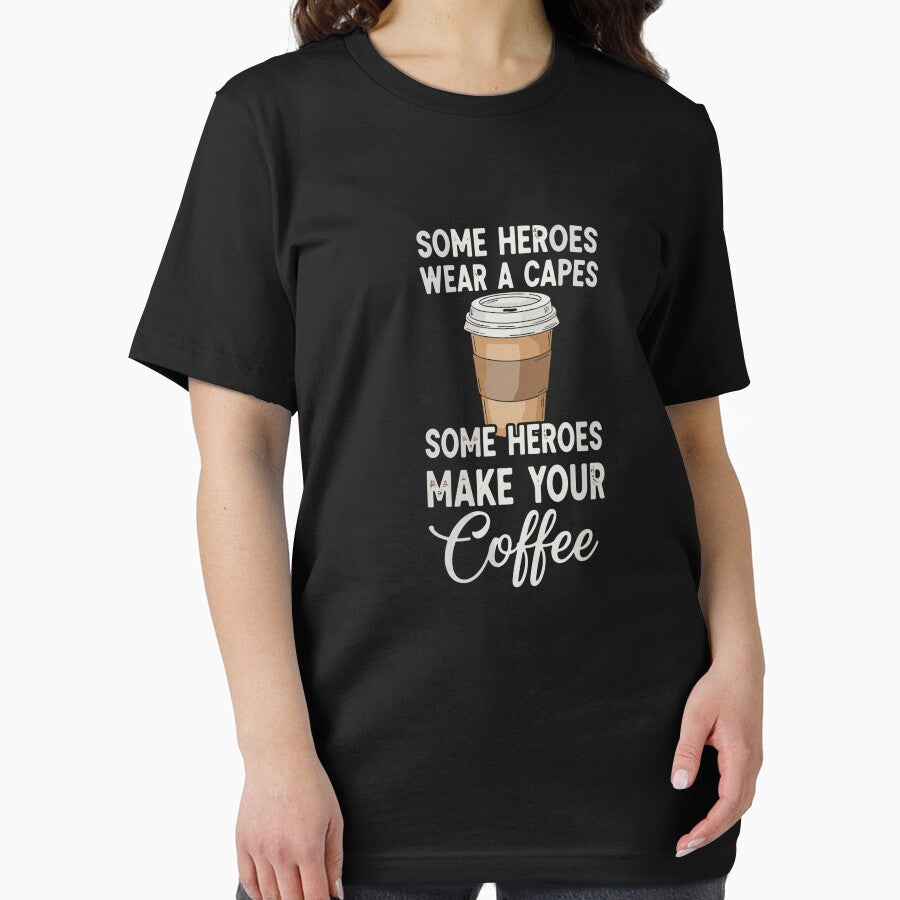 Some Heroes Wear A Capes Some Heroes Make Your Coffee Barista Appreciation Coffee Lover Gift by SofiBlair