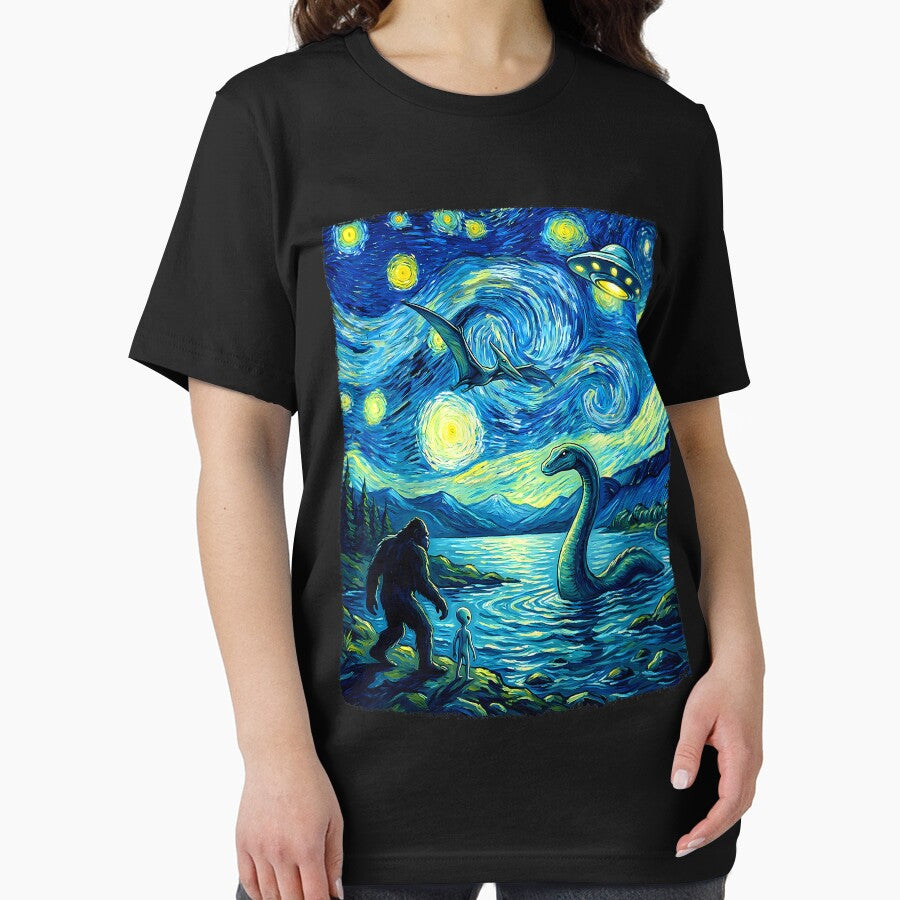 Bigfoot Loch Ness Monster Alien UFO Funny for Men Women Kid by GreggRoss