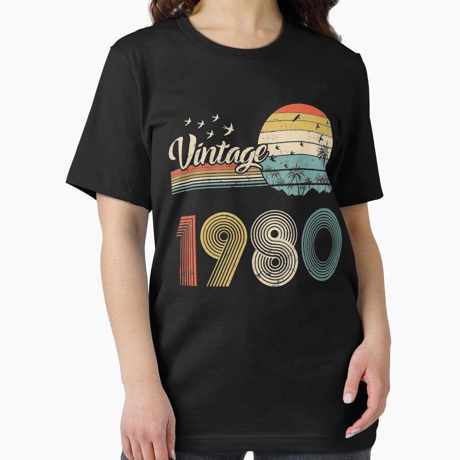 Vintage 1980, Born in 1980 Birthday Retro Design,41st Birthday Gift, 41 Years Old by MN-Shop0123