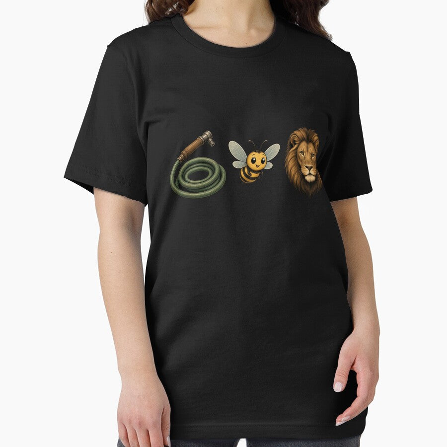 Hose Bee Lion Funny Meme Rebus Pun by CF_VintageDesign