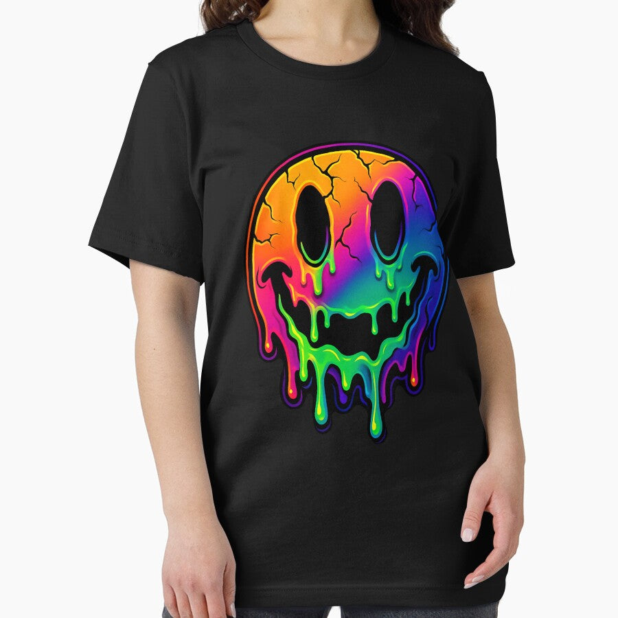 Melting Horror Rave Smiley | Neon Drip Acid Face by Neon Hollow