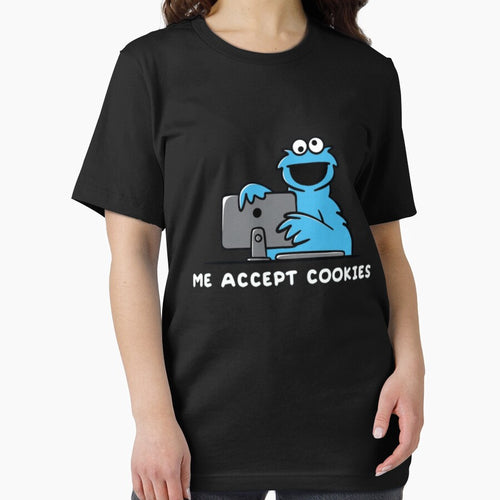 Accept Cookies Funny Internet Meme Cartoon Design by rsenugfreakri