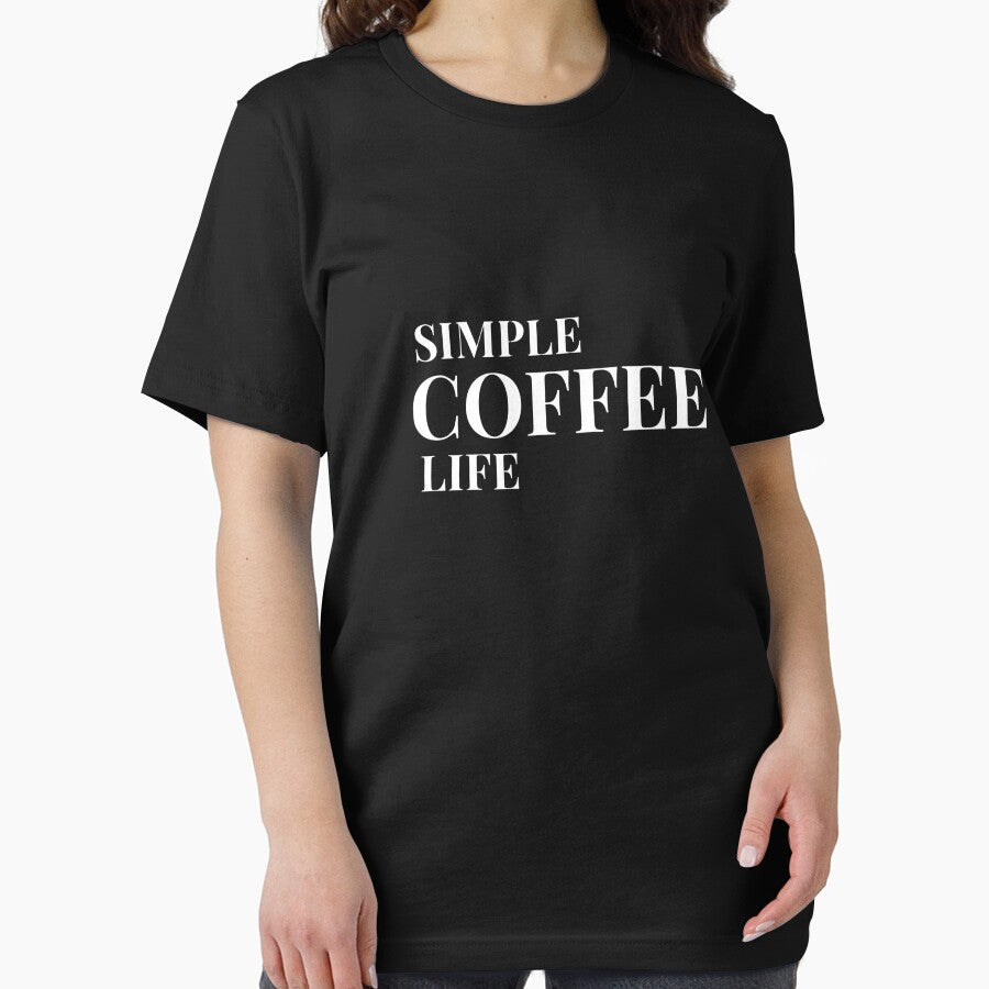 Simple Coffee Life Aesthetic Design For Dark Clothing by Coffee Vibes