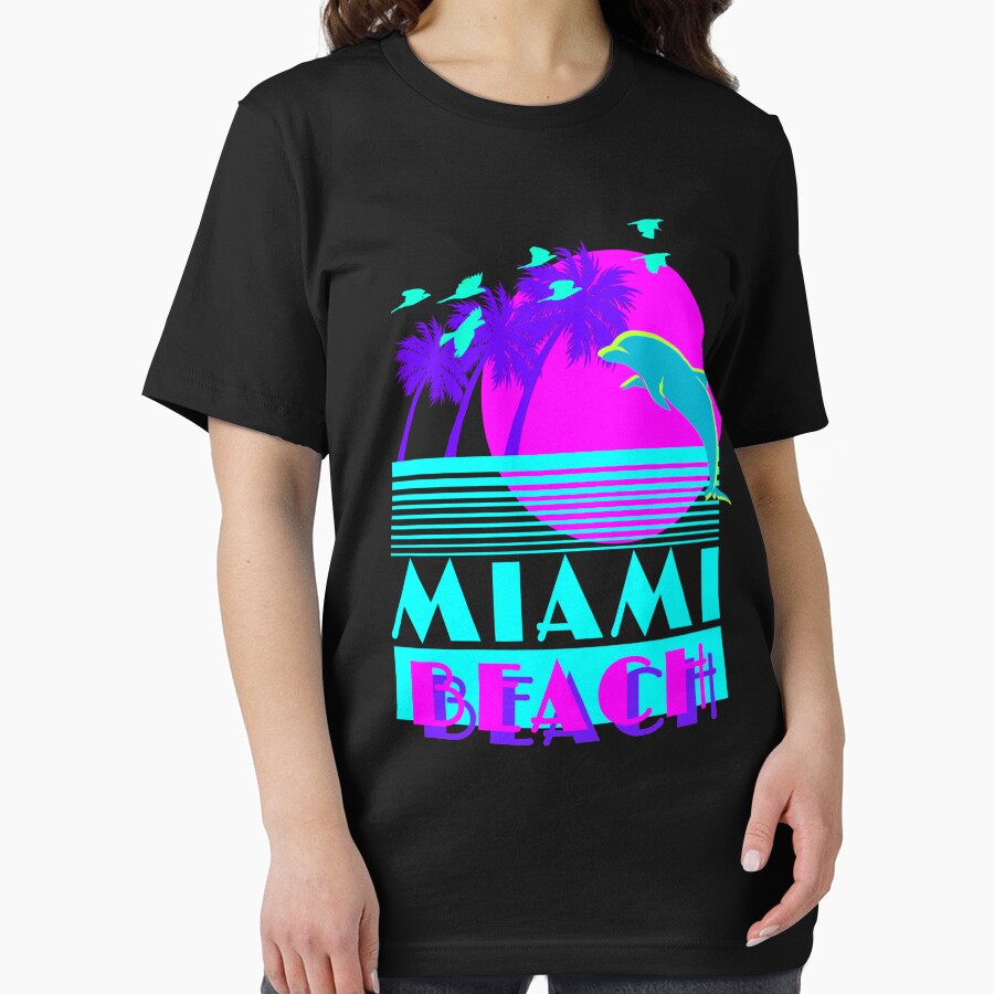 Miami Beach Dolphin Retro by Kolsab