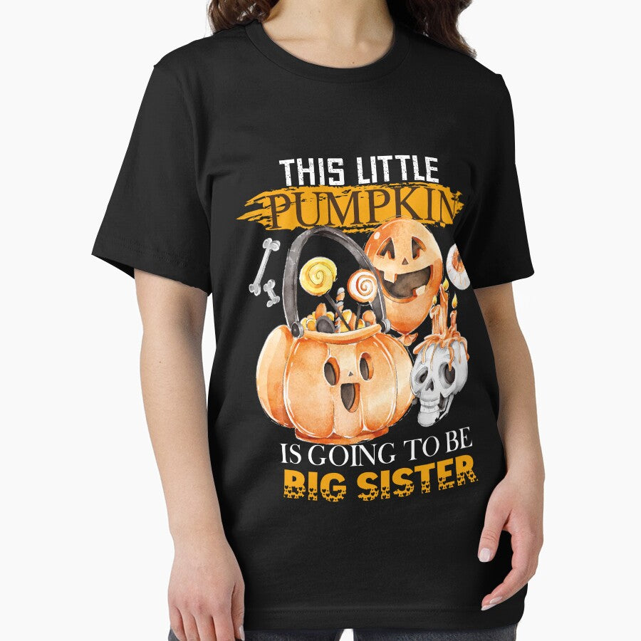 This Little Pumpkin Is Going To Be Big Sister, gift Halloween by LamsaLik