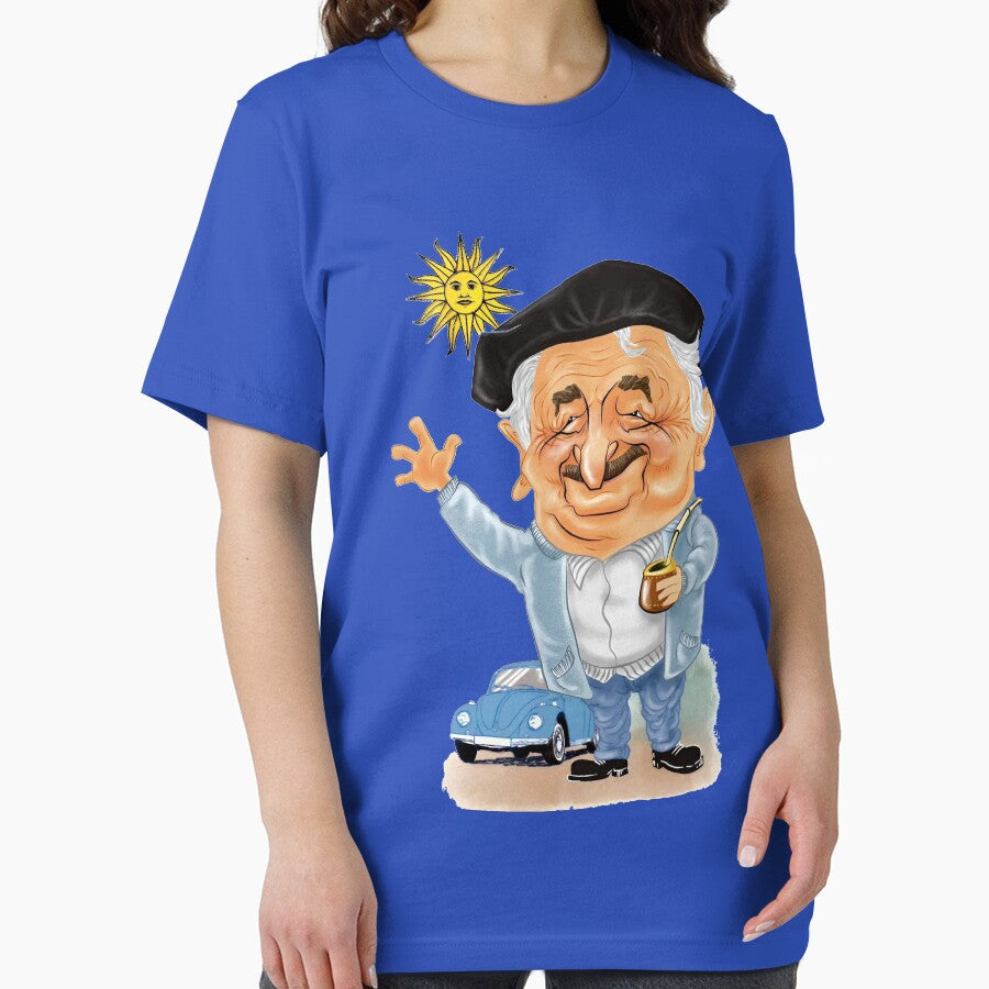 Pepe Mujica artwork cartoon caricature by PoliticsPrint