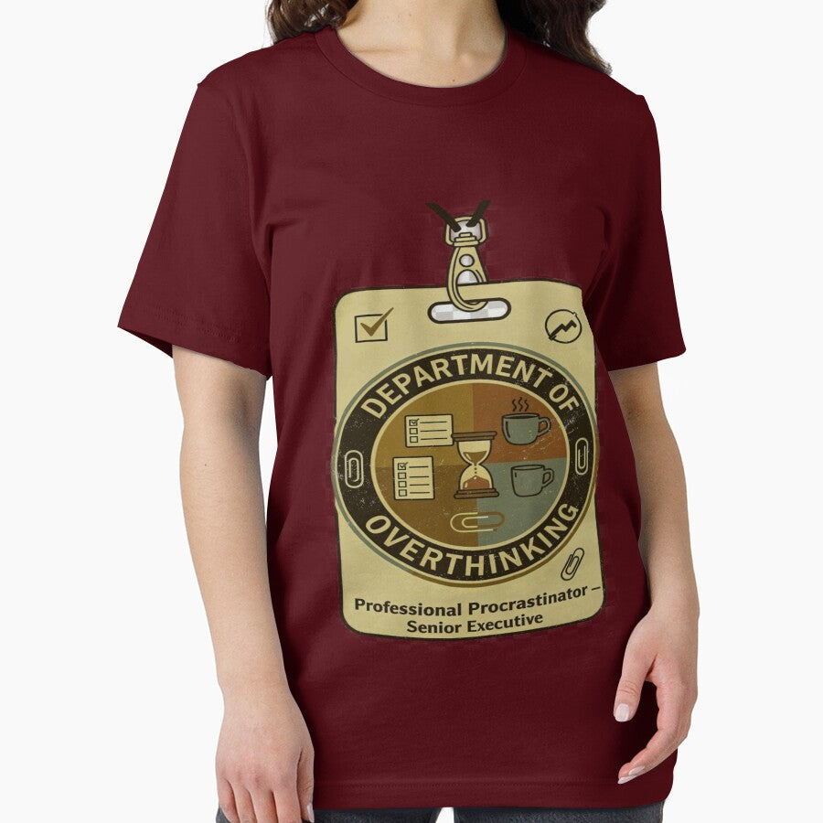 Department of Overthinking Professional Procrastinator ID Badge by TrendznHitz