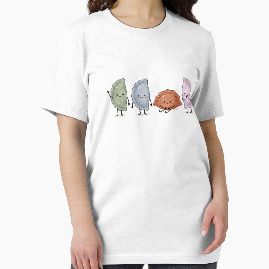 Four Kawaii Dim Sum Characters – Playful Food Illustration by EmeraldeaArt