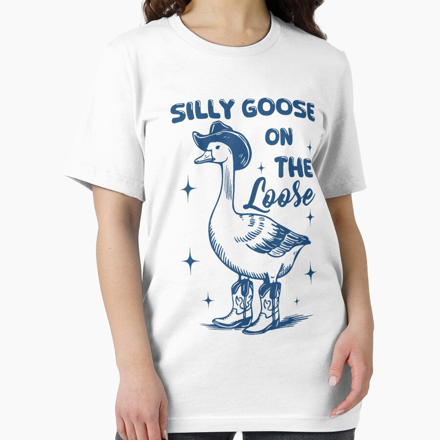 Funny Retro Vintage Meme Silly Goose On The Loose by FantasyFablesC