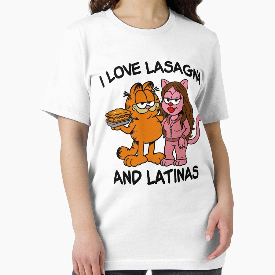 I Love Lasagna And Latinas Funny Cat Parody Meme by camronrufuh