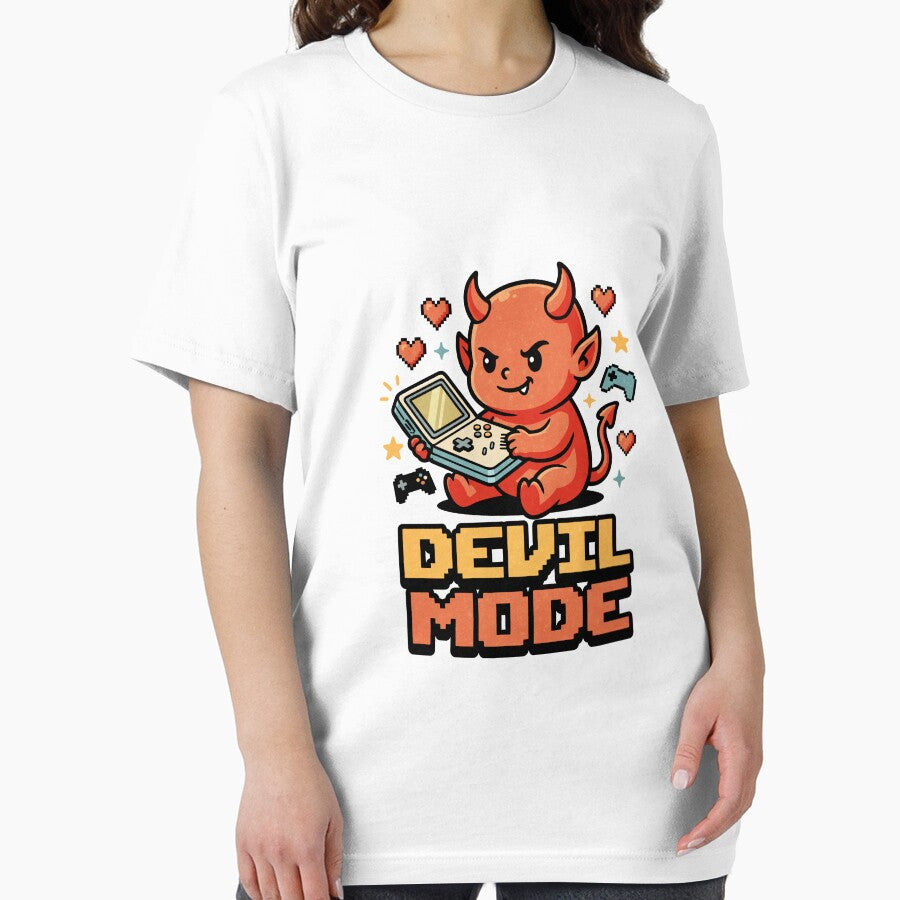 Cute Devil Gamer Pixel Art Design by tollaru