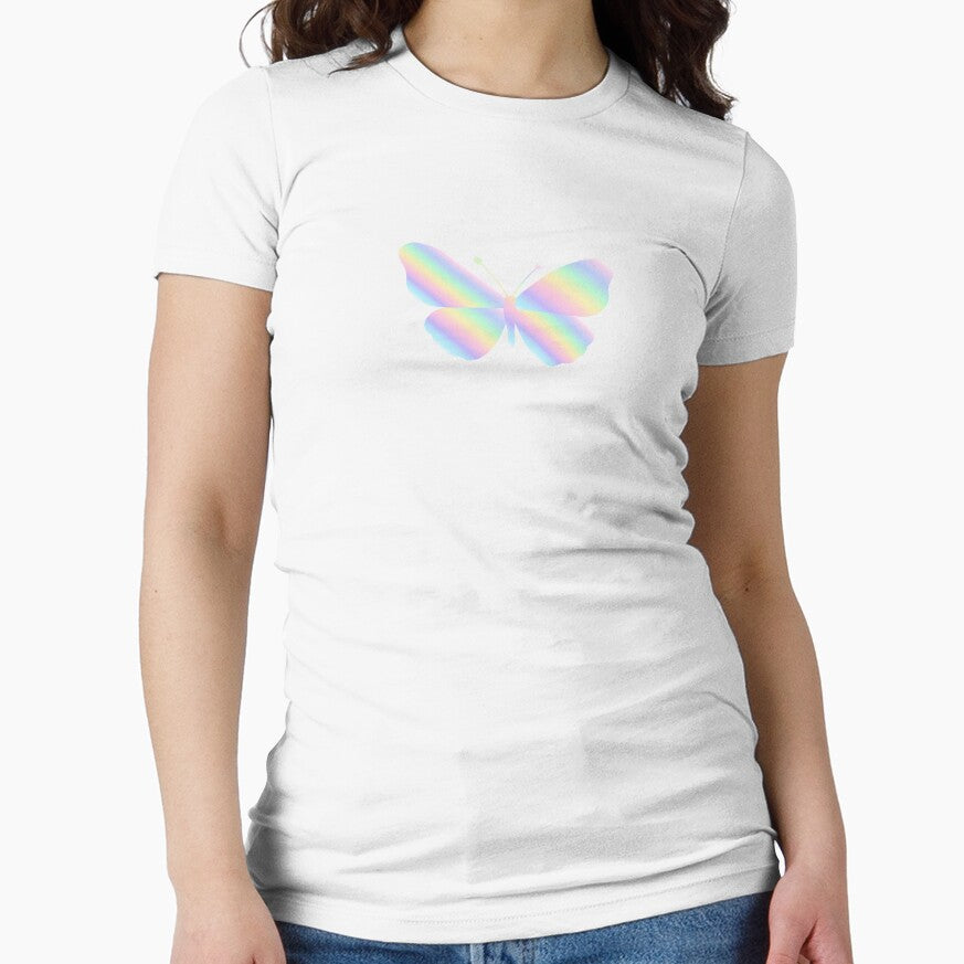 Pastel Aura Butterfly Gradient Y2K Soft Aesthetic by SolutionsArt