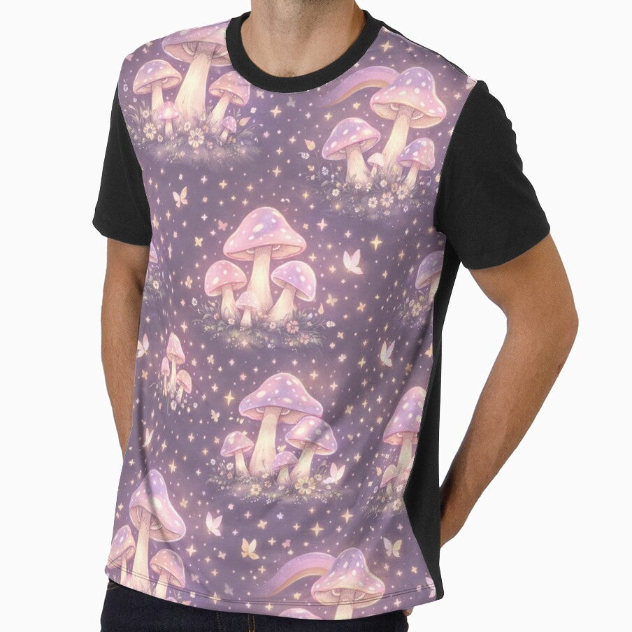 Fairycore Mushroom Garden Pattern – Magical Forest Fantasy Design by Creativveworrld03