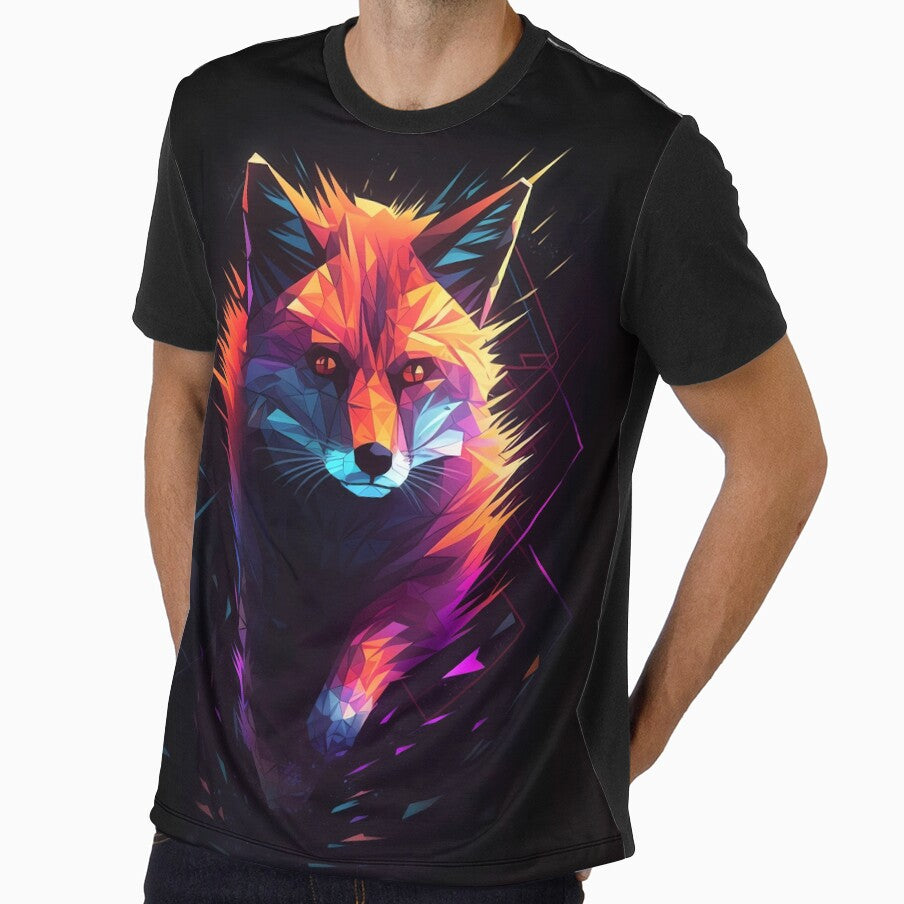 Fox retrowave vintage neon 80s by MDCGraphics
