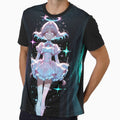 Vaporwave Glitch Angel Girl – Neon Cyber Aesthetic Art by Xynith