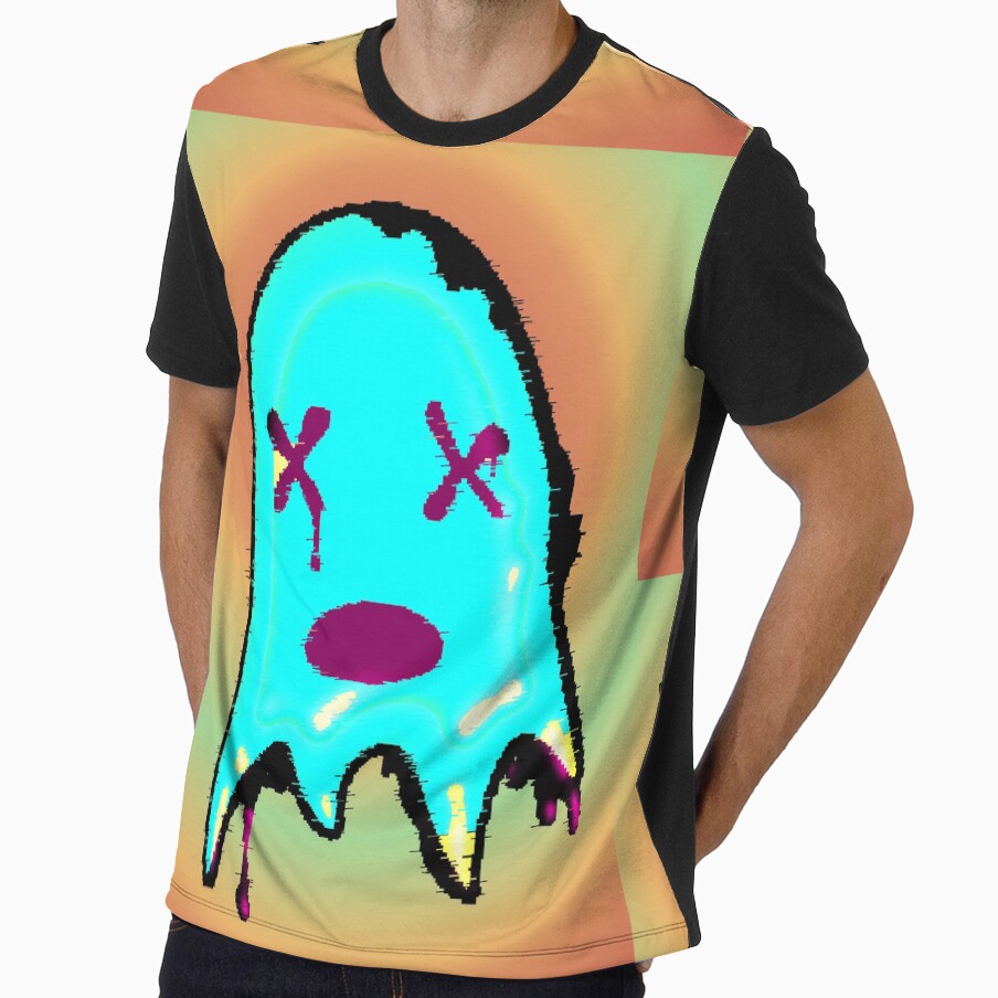 With lots of flow and style / turquoise ghost Halloween by AstronautMerch