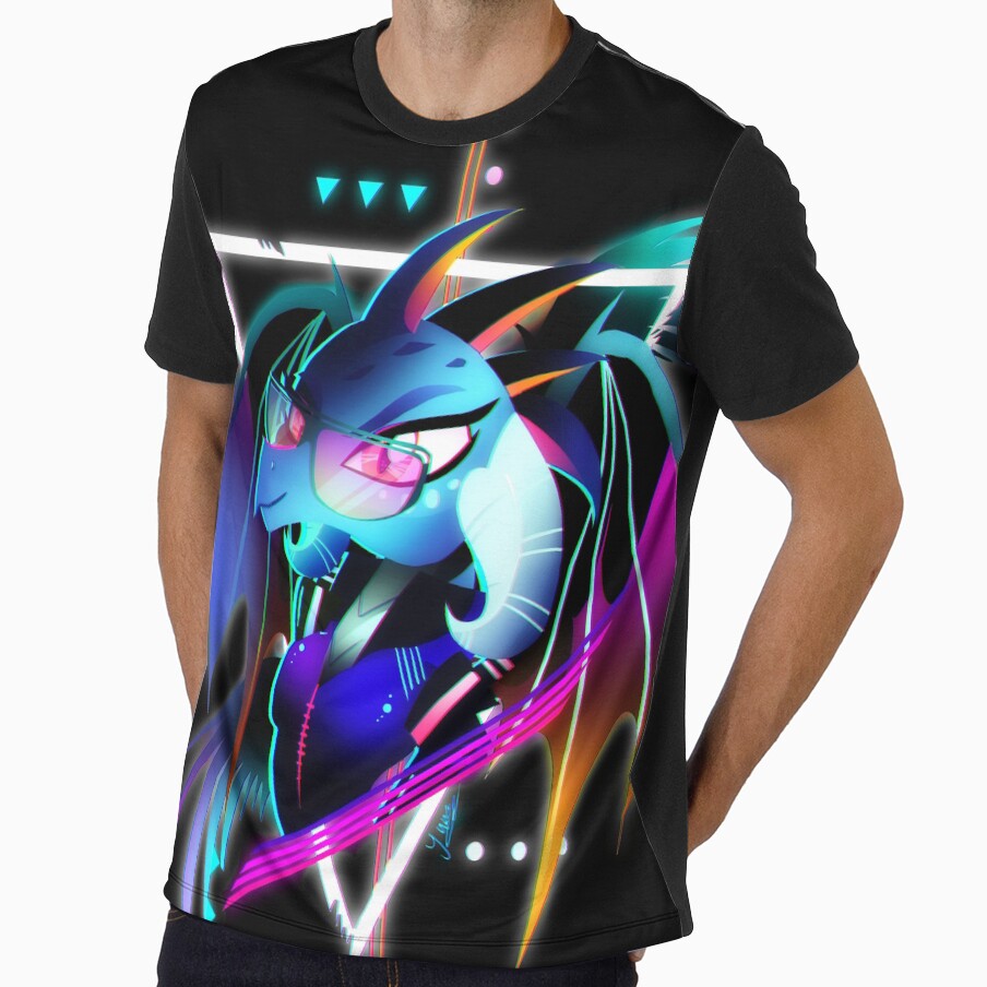 Synthwave Dragon Lord Ember by Ilona Iske