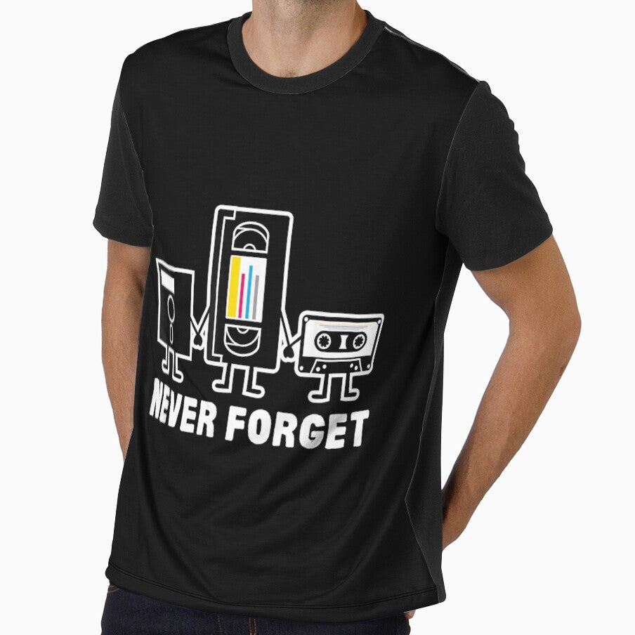 Never Forget Cassette Tape Disk Floppy Essential T-Shirt by Tishirta Store
