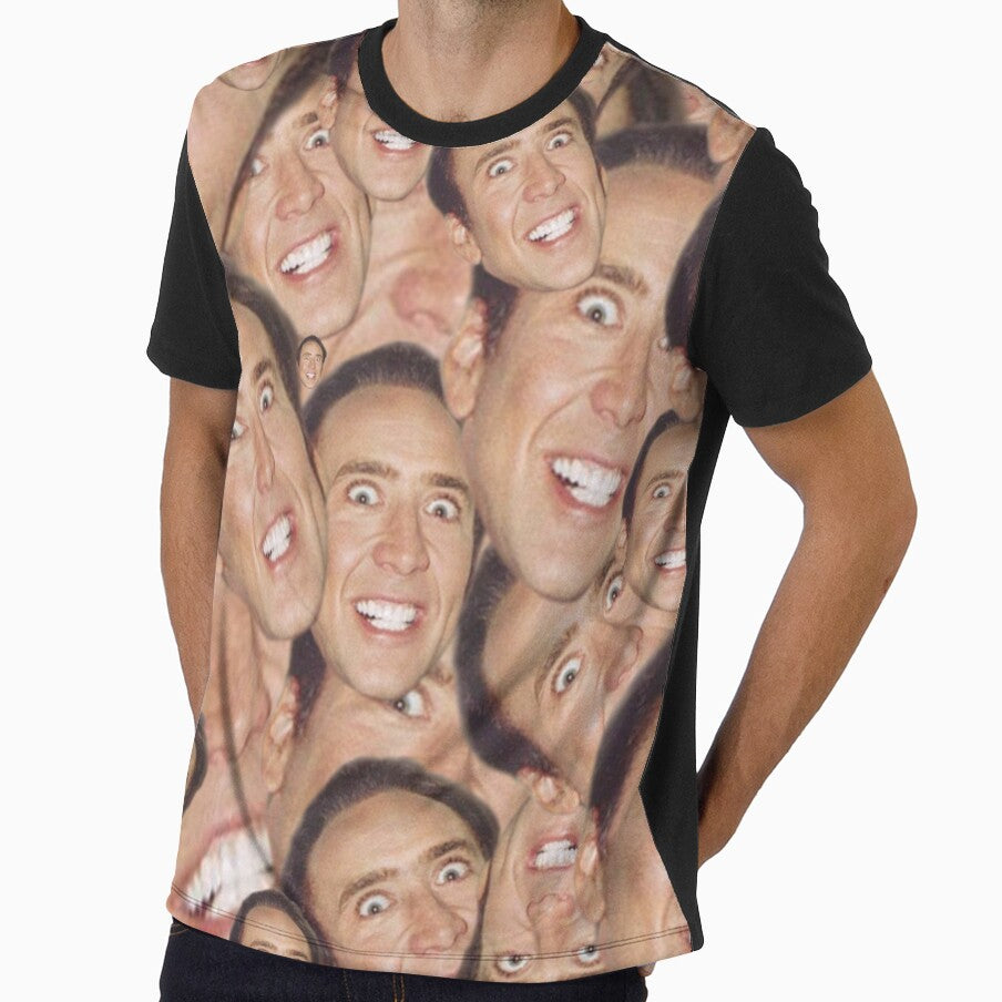 Nicolas Cage Face Collage Design by shirtfaced