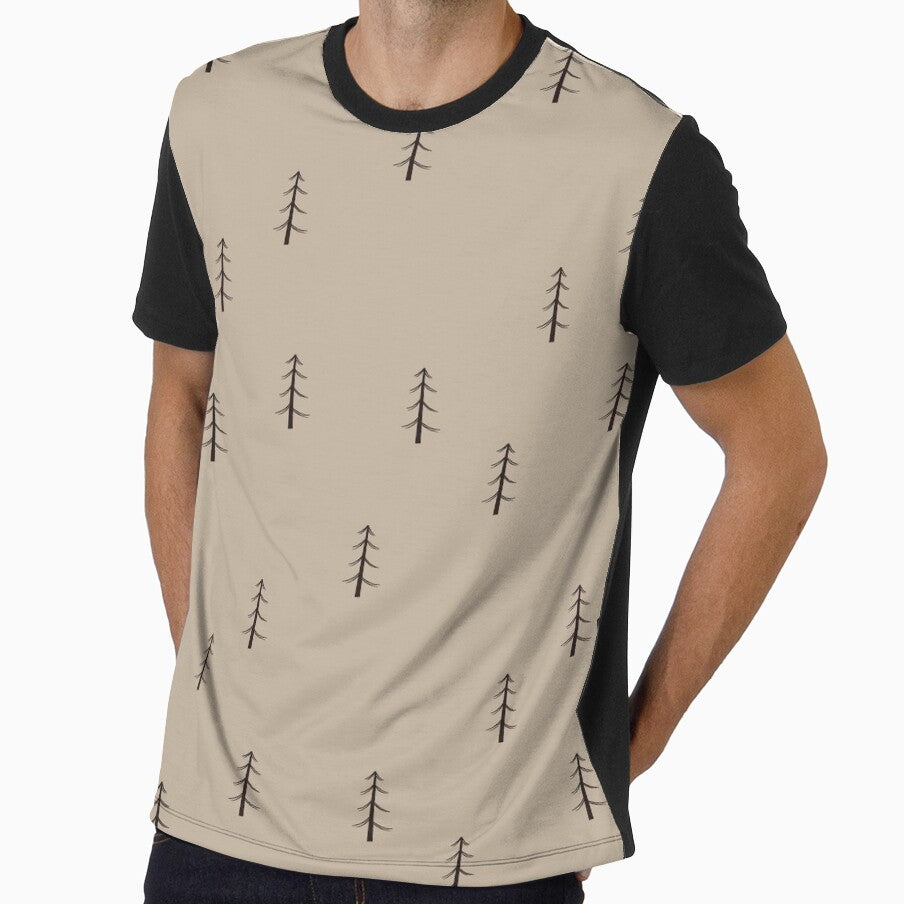 Minimalist Forest on Tan by KSimpson838